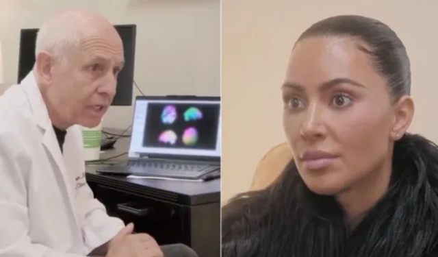 Kim Kardashian'ın frontal lobunda düşük aktivite tespit edildi