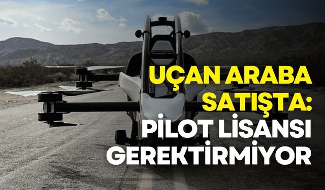 Uçan araçlarda yeni dönem: Jetson One gökyüzüne çıkıyor
