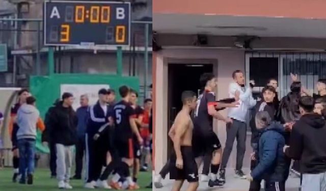 Liseler arası maçta öğretmen darp edildi