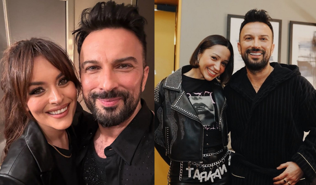 Ezgi Mola ve Zeynep Bastık’tan Tarkan ziyareti