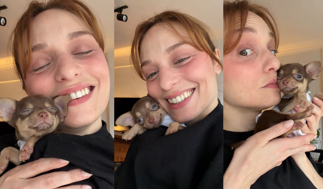 Nilperi Şahinkaya’dan minik köpeğine olay isim