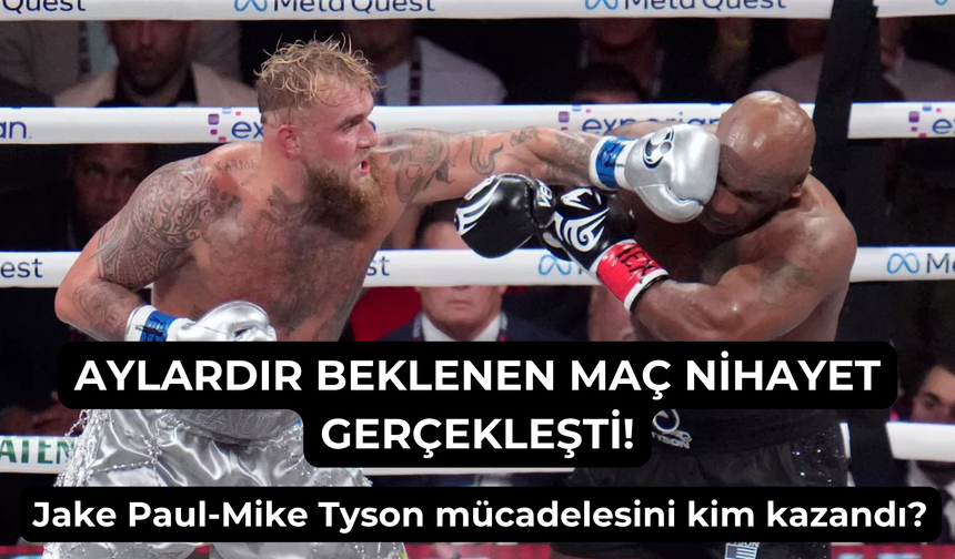 Jake Paul-Mike Tyson maçı geride kaldı, Tyson genç rakibine yenildi!