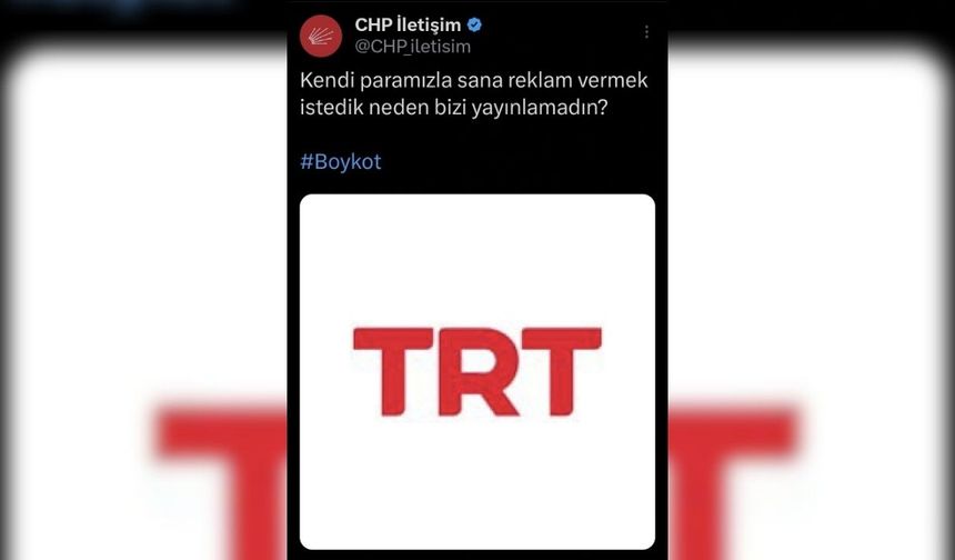 TRT - Kendi paramızla sana reklam vermek istedik neden bizi yayınlamadın?