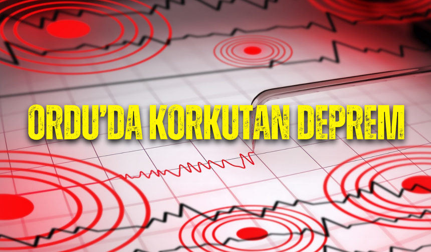 Ordu Ünye’de 3,4 büyüklüğünde bir deprem meydana geldi
