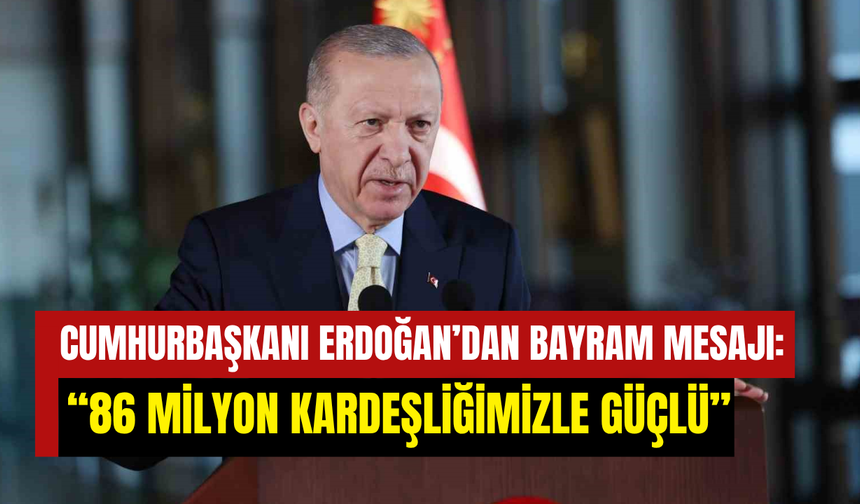 Cumhurbaşkanı Erdoğan’dan Kurban Bayramı mesajı: ‘’Terörsüz Türkiye’ye Suhuletle Ulaşacağız”