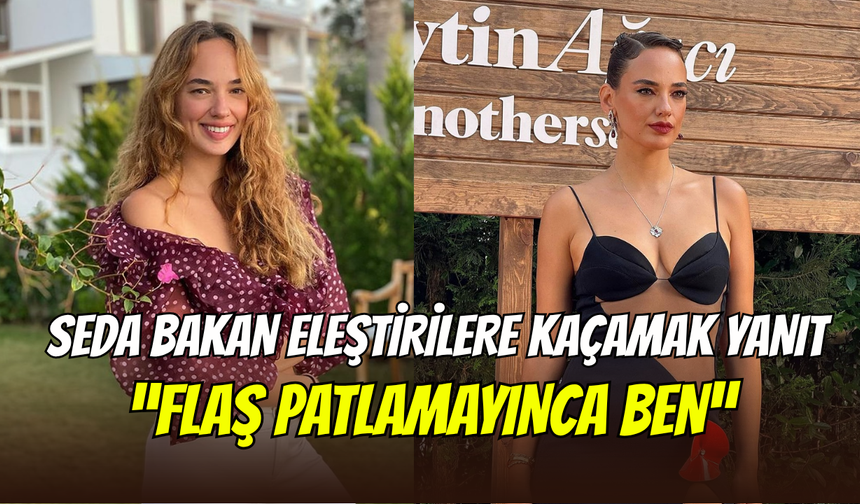 Seda Bakan eleştirilere dayanamadı: Transparan elbisesi beğenilmeyince suçu flaşa attı
