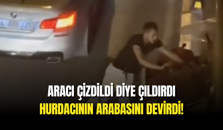Aracını Çizdiler Diye Hurda Aracı Deviren Adam Sosyal Medyayı Karıştırdı!