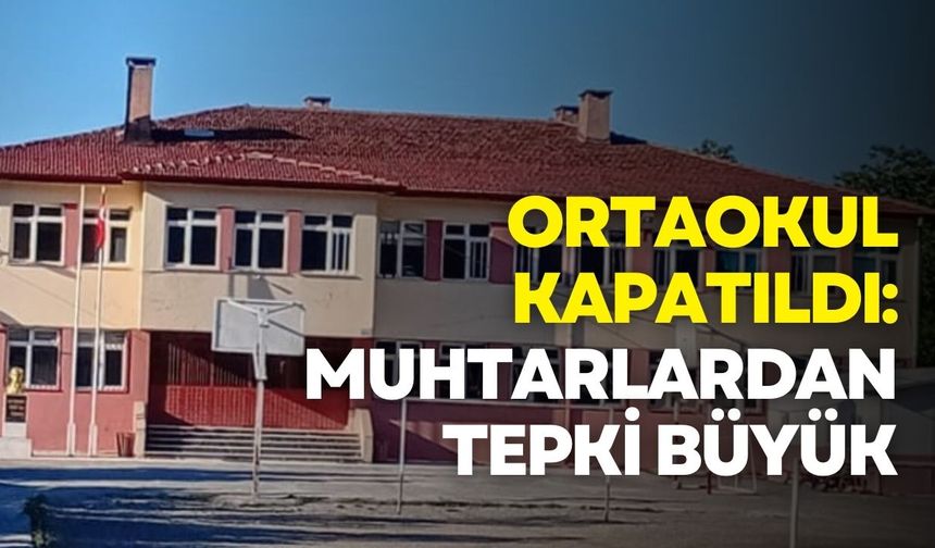 Samsun’da köy okulunun ortaokul bölümü kapatıldı: Muhtarlardan tepki