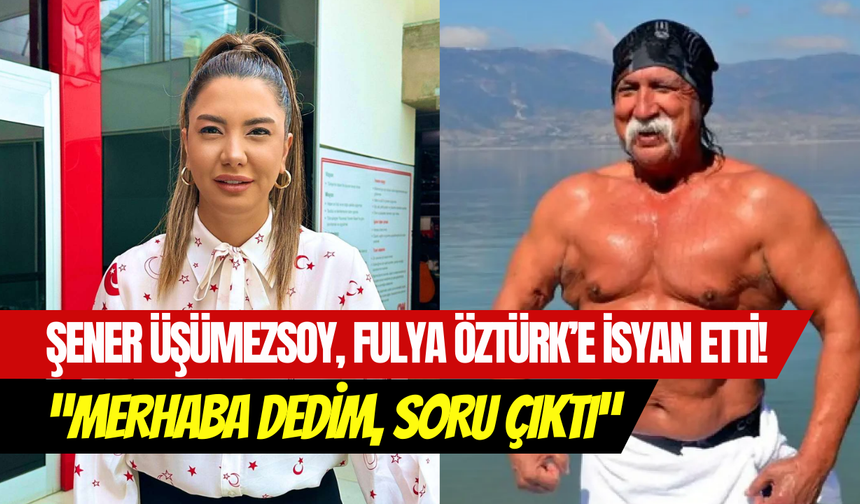 Şener Üşümezsoy ile Fulya Öztürk arasında tatlı atışma: ‘’Merhaba dedim, soru çıktı’’