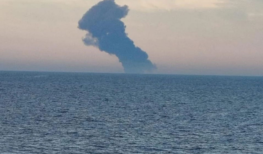 Kocaeli açıklarında Rus tankerinde patlama!