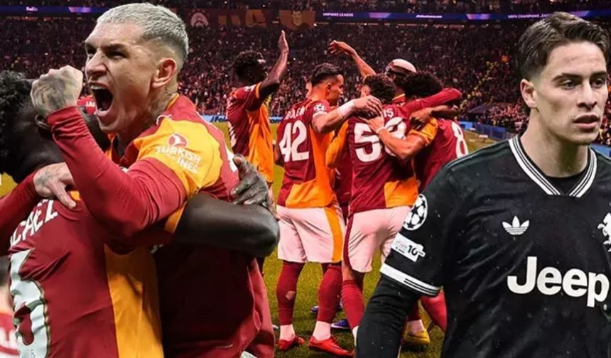 Galatasaray 2-1'den dönerek Juventus'u farklı skorla geçti