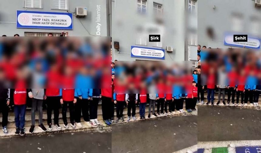 İstanbul'daki ortaokulda okutulan tartışmalı yemin hakkında soruşturma