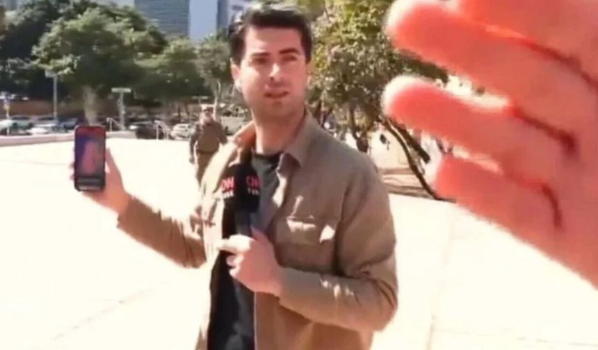 İsrail Tel Aviv'de canlı yayın yapan iki Türk gazeteciyi gözaltına alındı