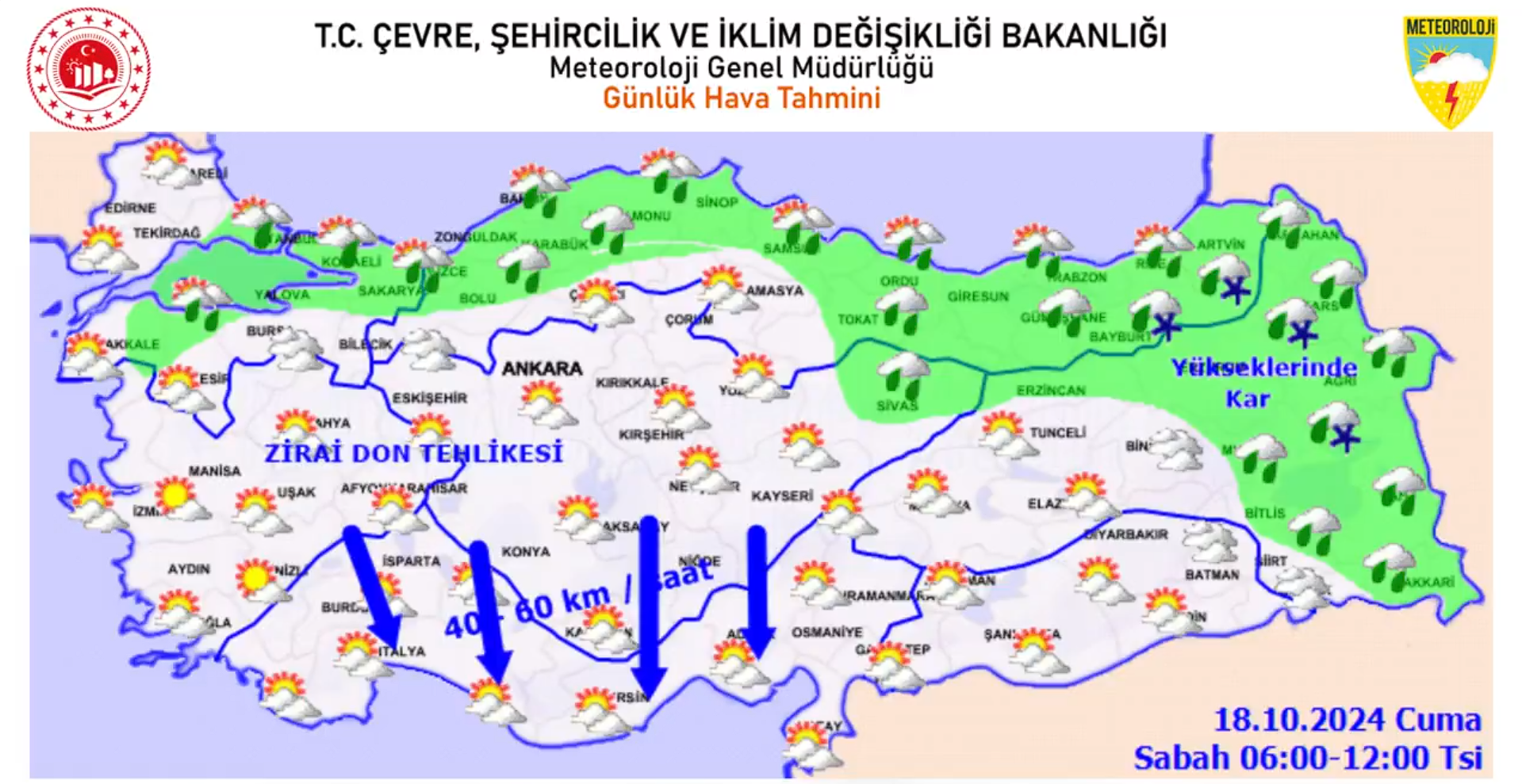 Hava Durumu Alarmı Kar Ve Sağanak Yağış Geliyor! (1)