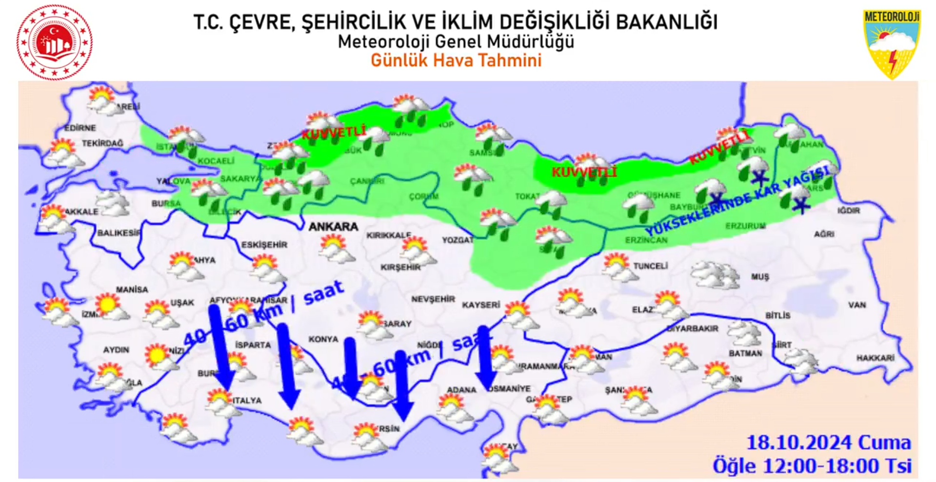 Hava Durumu Alarmı Kar Ve Sağanak Yağış Geliyor! (2)