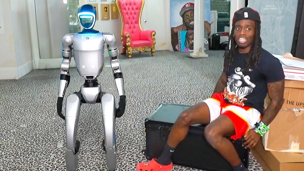 Kai Cenat Ve Arkadaşları, 70 Bin Dolarlık Humanoid Robotu Zorbaladı-1