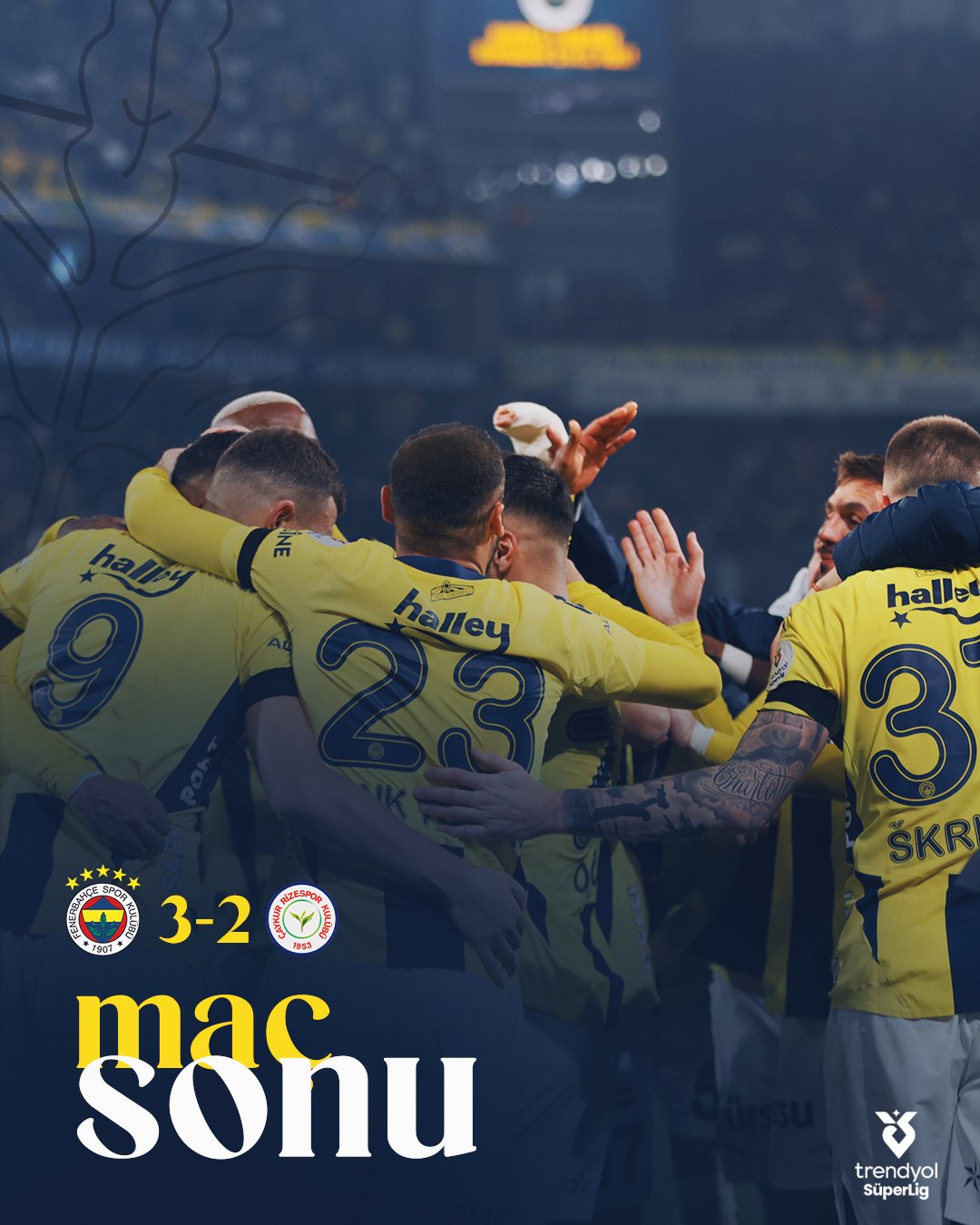 Fenerbahçe Çaykur Rizespor'u 3 2 Mağlup Etti-1