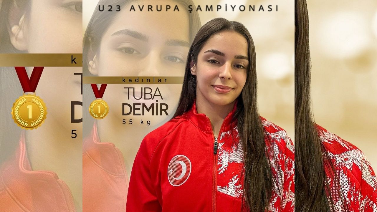 Milli Güreşçi Tuba Demir, U23 Avrupa Şampiyonası’nda Altın Madalya Kazandı