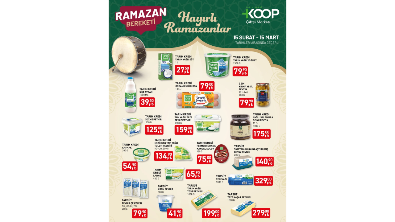 Tarım Kredi Marketleri Ramazan Bereketini Artırdı Bakliyat, Süt, Peynir Ve Yağda 15 Mart’a Kadar Dev Indirim (1)