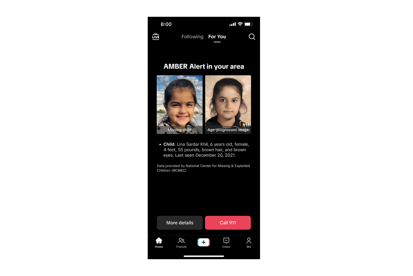 Tiktok Amber Alerts