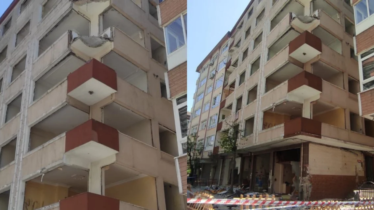Bahçelievler’de Deprem Sonrası Balkon Çöktü 1 Kişi Yaralandı