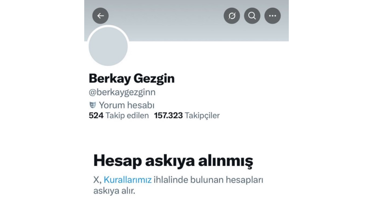Berkay Gezgin’in X Hesabı, İmamoğlu Fotoğrafı Gerekçesiyle Kapatıldı! (1)