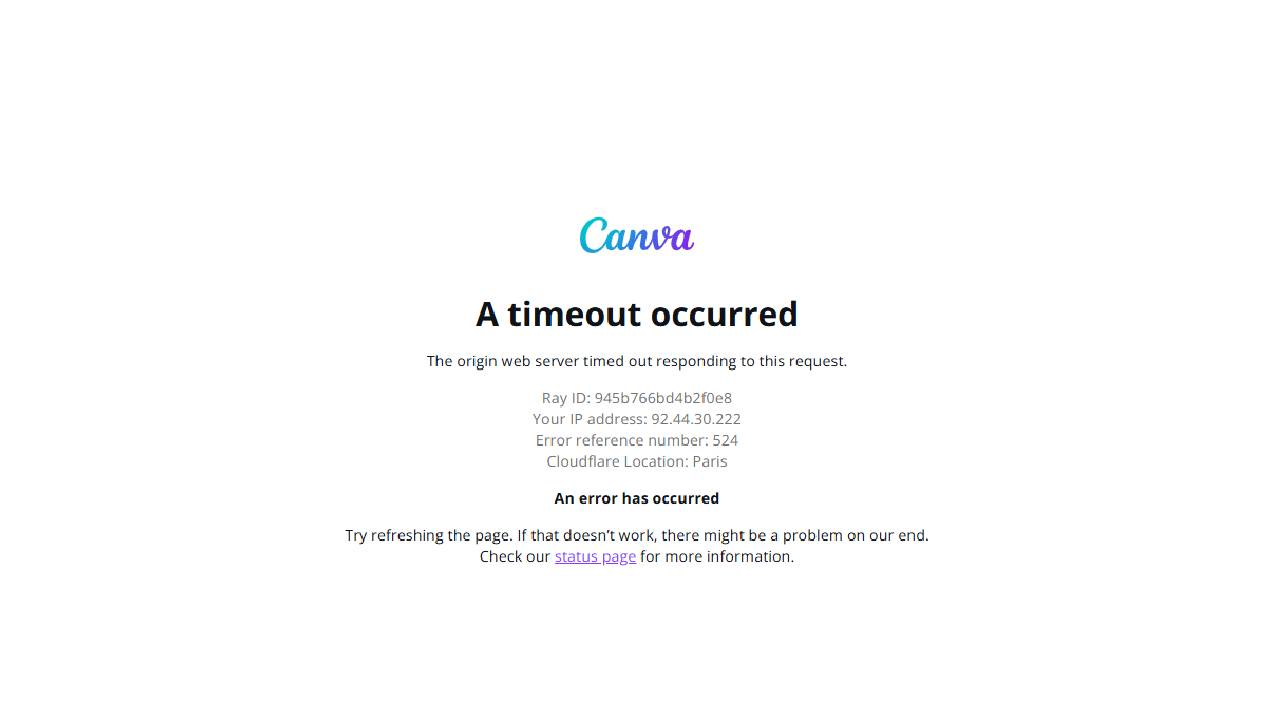 Canva Çöktü Mü, Neden Açılmıyor Canva’da Zaman Aşımı Hatası Yaşanıyor