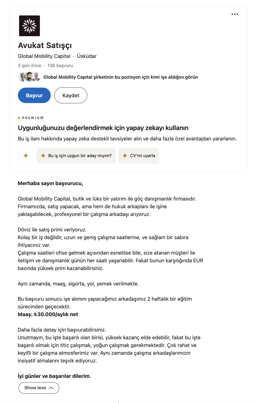 Daha Önce Böyle İş İlanı Görmediniz Avukat Satışçı İlanı Sosyal Medyada Gündem Oldu 1