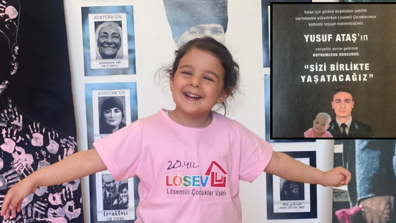 Şehit Yusuf Ataş’ın Vasiyeti Hayatını Kurtardı Lösemili Minik Aylin, Sağlığına Kavuştu