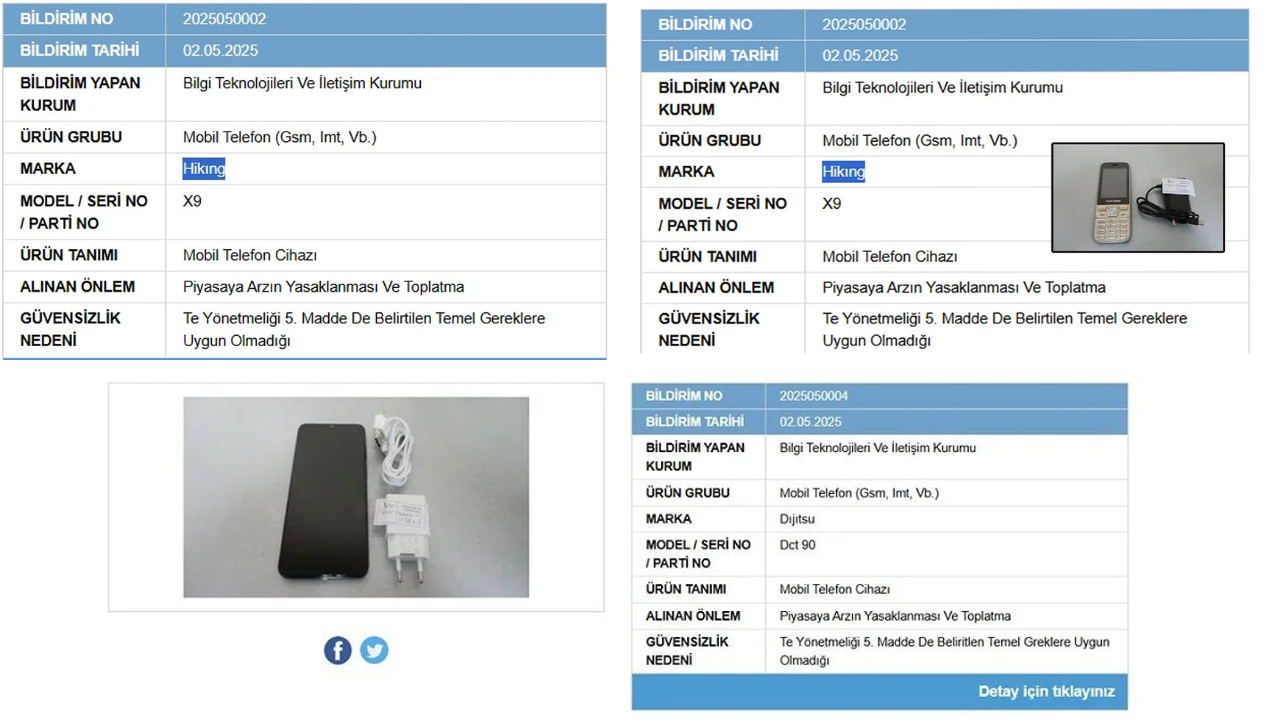 Ticaret Bakanlığı'ndan Kritik Uyarı Bu 4 Telefon Modeli Piyasadan Toplatılıyor! (1)