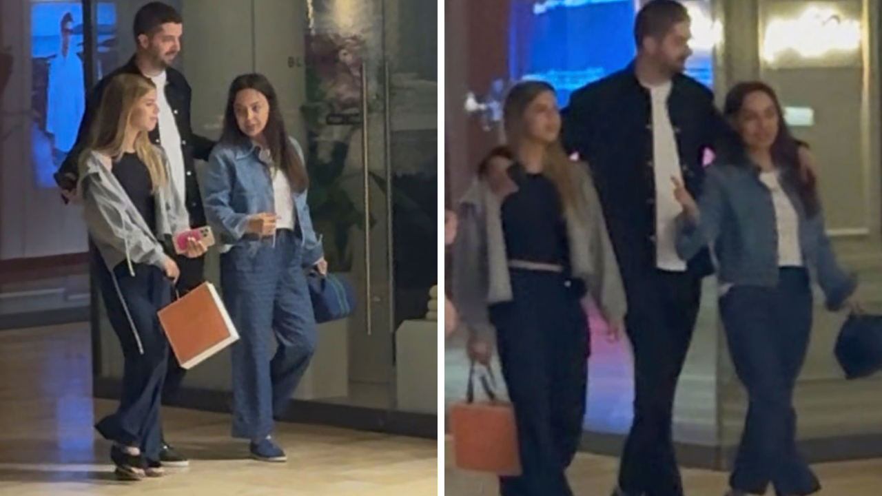 Ebru Gündeş, Eşi Murat Özdemir Ve Kızı Alara Ile Gece Yarısı Alışverişinde Görüntülendi! (1)