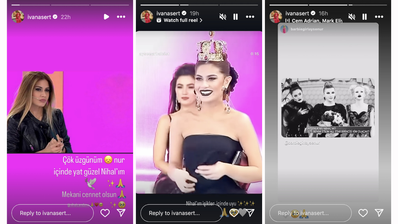 Ivana Sert’ten Nihal Candan Paylaşımı “Çok Üzgünüm” (1)