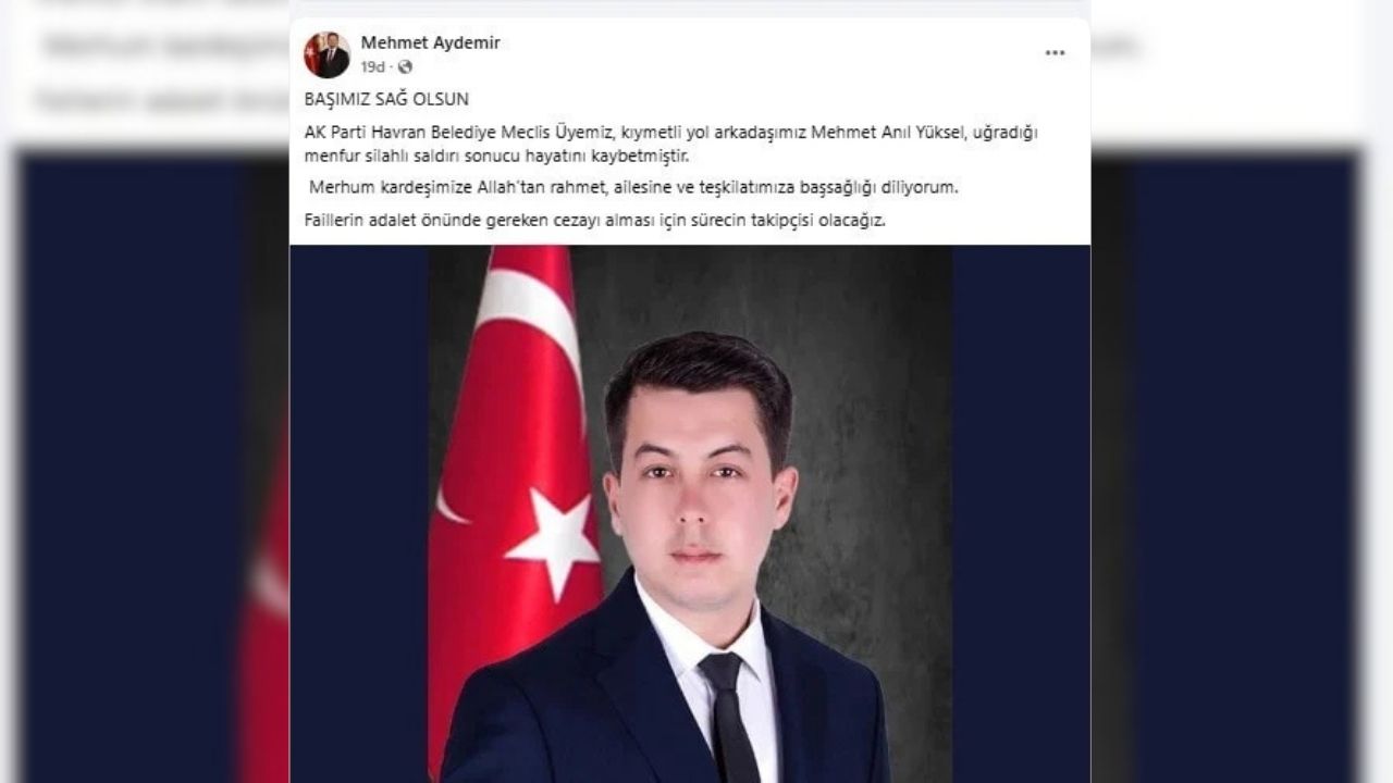 Ak Partili Belediye Meclis Üyesi Silahlı Saldırıda Hayatını Kaybetti