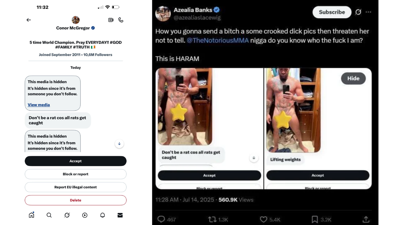 Azealia Banks, Ufc Şampiyonu Conor Mcgregor’un Gönderdiği Çıplak Fotoğrafları İfşaladı!