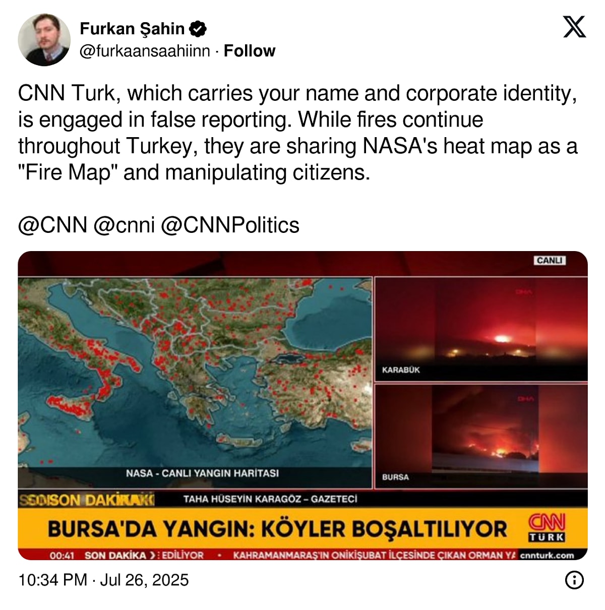 Haber Kanalları Nasa’nın Isı Haritası “Yangın Haritası” Olarak Paylaştı! 1
