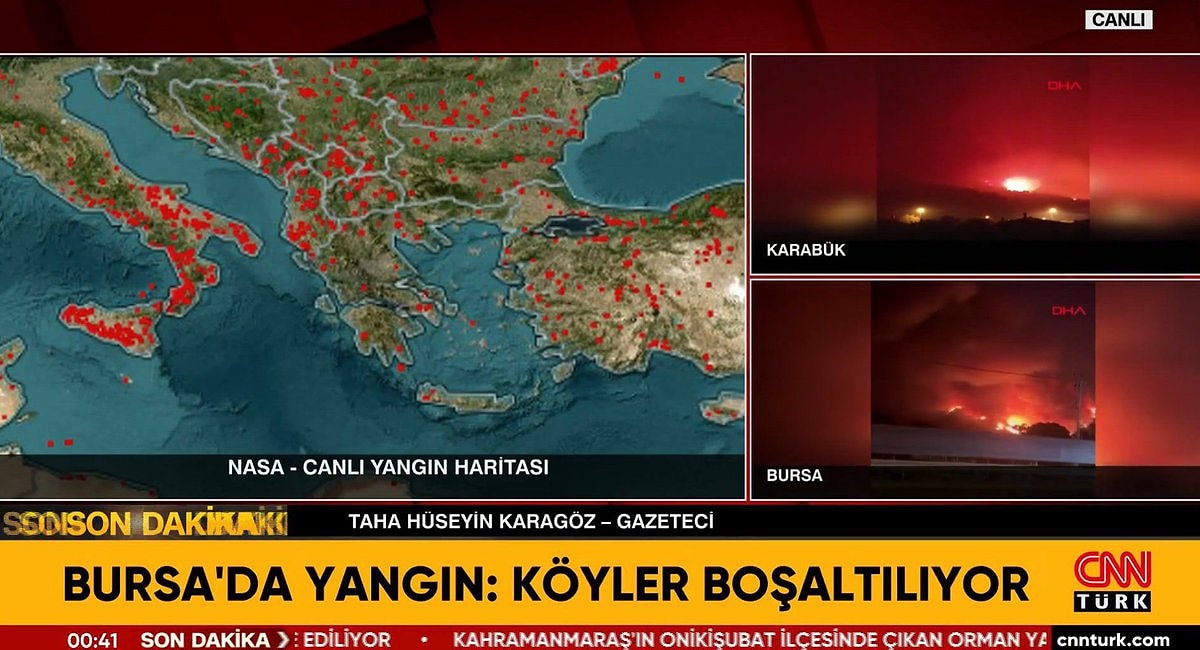 Haber Kanalları Nasa’nın Isı Haritası “Yangın Haritası” Olarak Paylaştı!