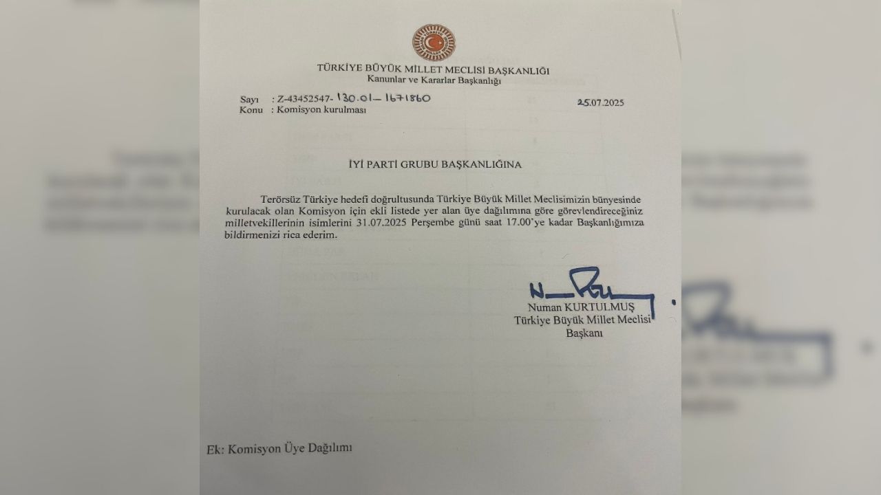 İyi̇ Parti'den Terörsüz Türkiye Komisyonuna Ret