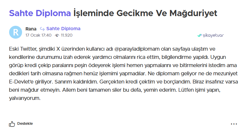 Parayı Veren Mezun Oluyor Türkiye'de Sahte Diploma Skandalı Patladı