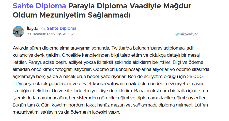 Parayı Veren Mezun Oluyor Türkiye'de Sahte Diploma Skandalı Patladı1