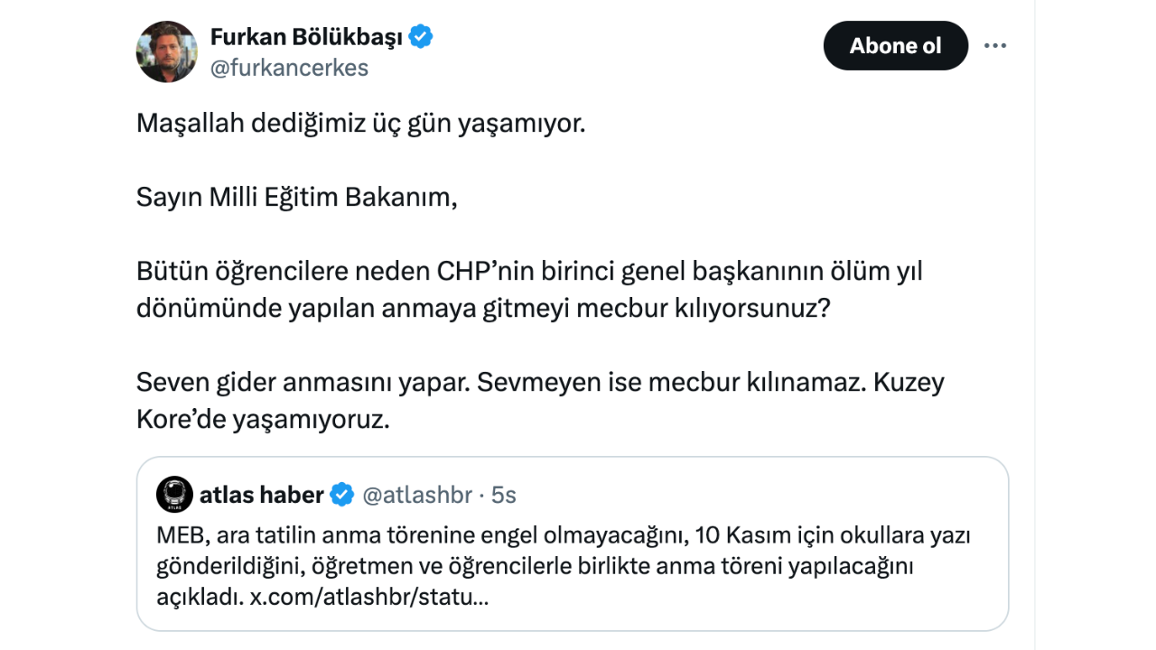 Troll Furkan Bölükbaşı’na Atatürk’e Hakaret Soruşturması (2)