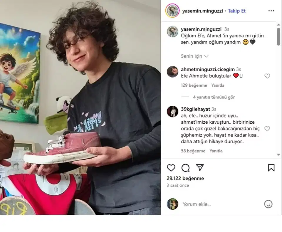 16 Yaşındaki Efe’den Kahreden Haber! Bıçaklı Saldırıda Hayatını Kaybeden Minguzzi’nin Yakın Arkadaşıymış 1