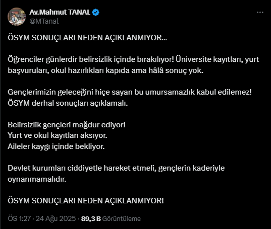2025 Yks Sonuçları Açıklandı Mı? Neden Hala Sonuçlar Açıklanmadı? Q