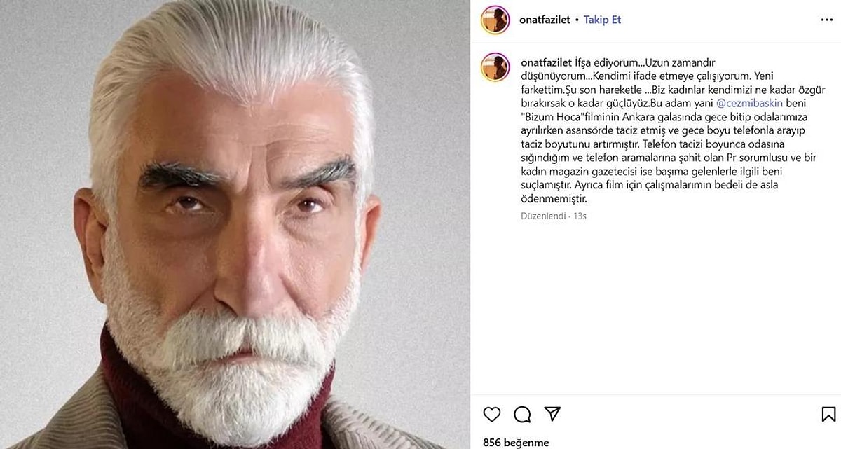 Bir Taciz İfşası Daha! Cezmi Baskın Hakkında Şok İddia Ortaya Atıldı