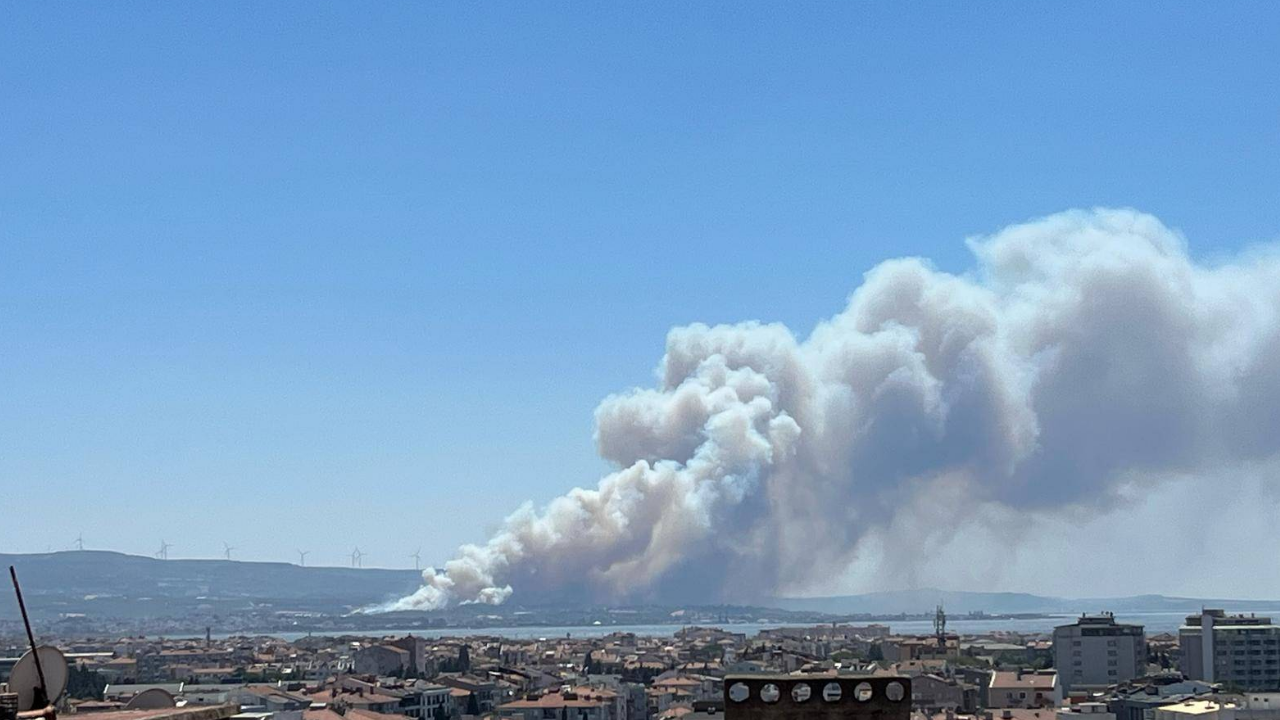 Çanakkale’de Orman Yangını Yeniden Başladı Güzelyalı Ve Dardanos Tehdit Altında