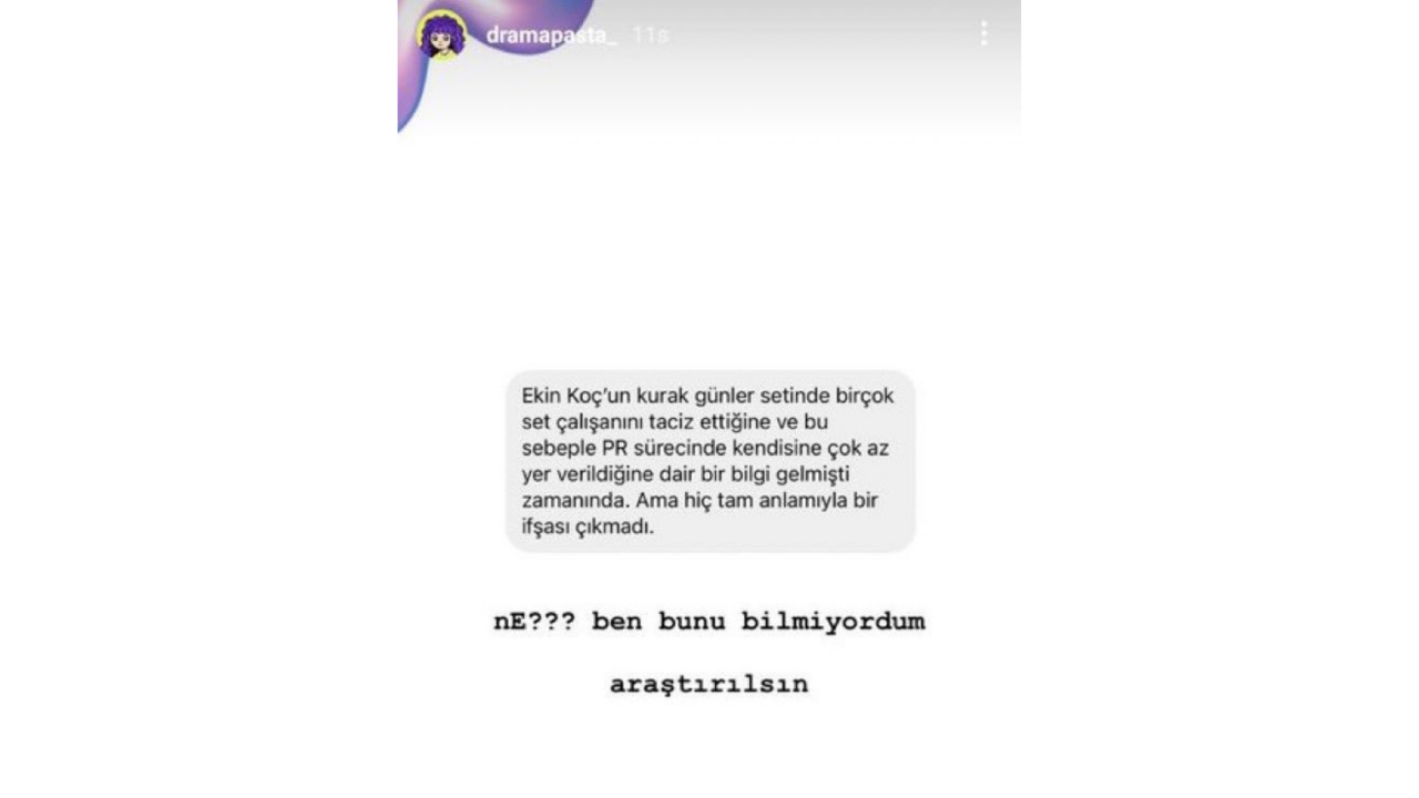 Ekin Koç’un Set Çalışanlarını Taciz Ettiği İddia Edildi! (2)