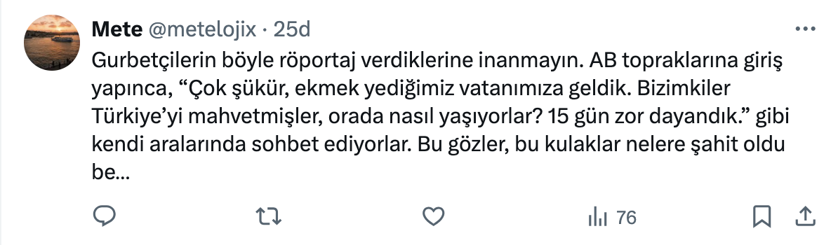 Gurbetçinin Mecbur Dönmek Zorundayız Sözü Sosyal Medyada Tepki Çekti 2025 08 10 14.56.22