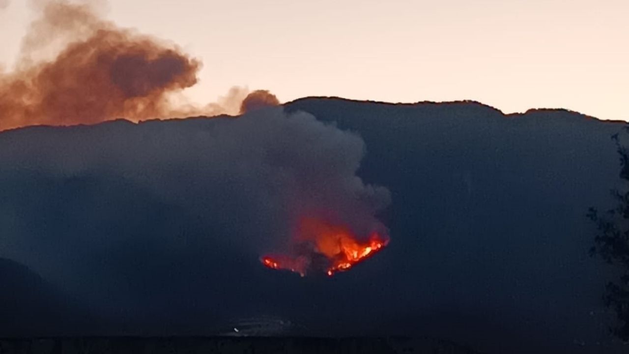 Hatay’da Korkutan Orman Yangını! (1)