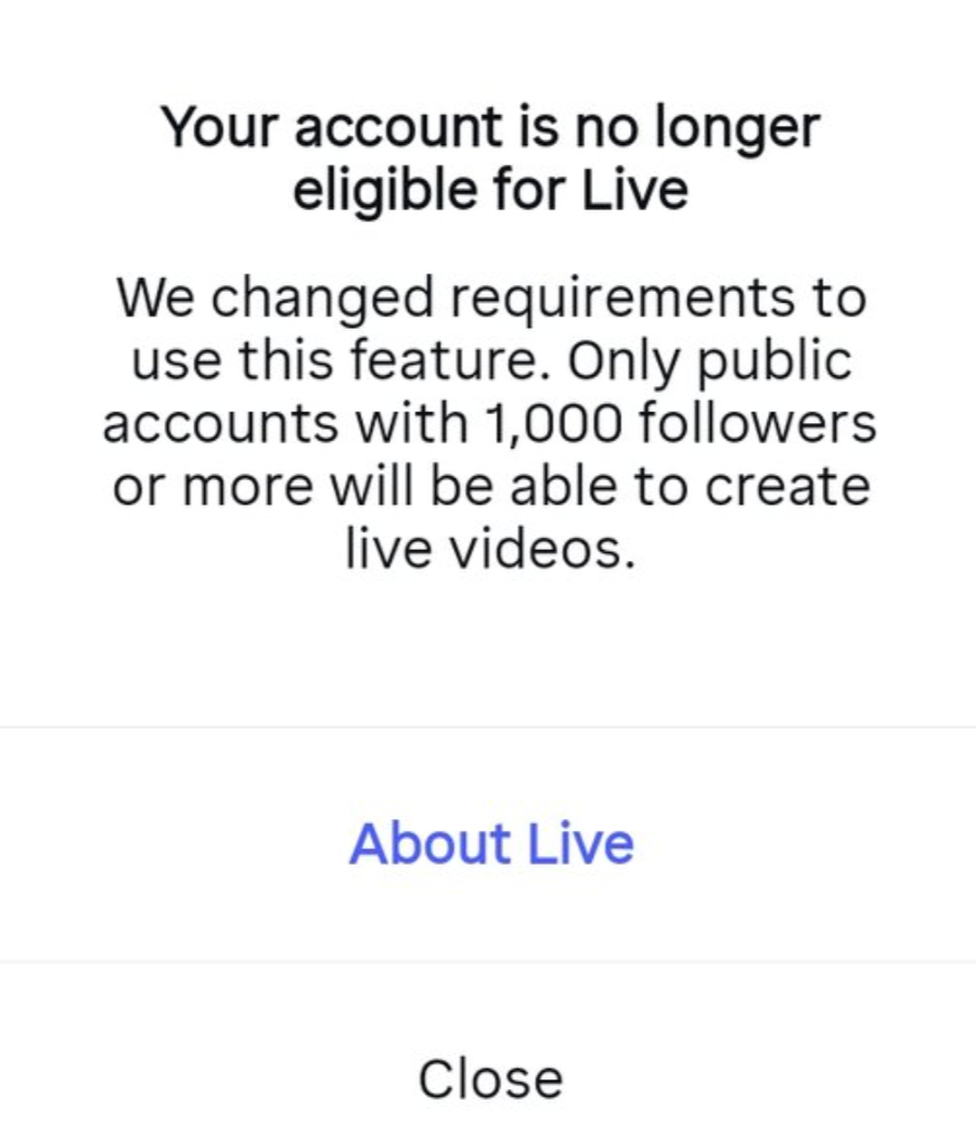 Instagram'da Canlı Yayınlara Kısıtlama Geldi Artık Herkes Yayın Açamayacak! 1