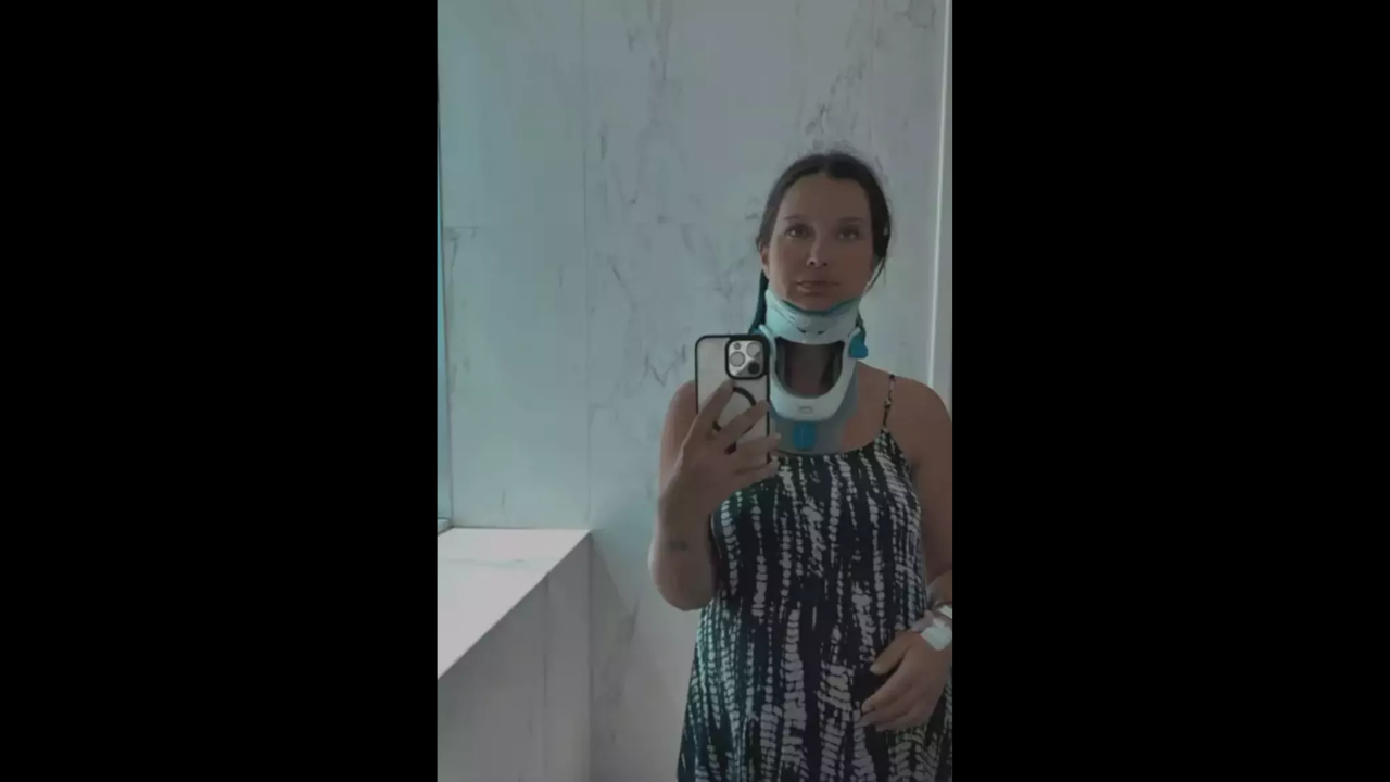İrem Helvacıoğlu’nun Tatili Zehir Oldu ‘’Kafama Çocuk Düştü’’ (2)