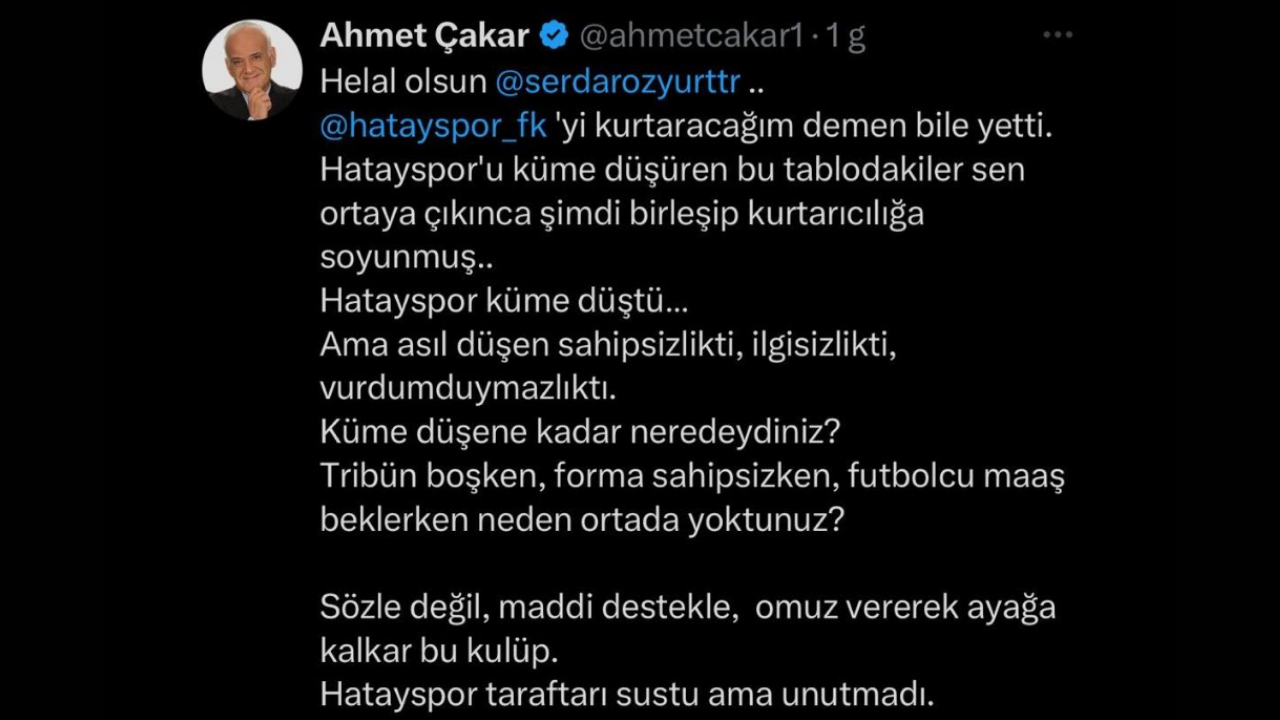 İş İnsanından Hatayspor Yönetimine İstifa Çağrısı (1)